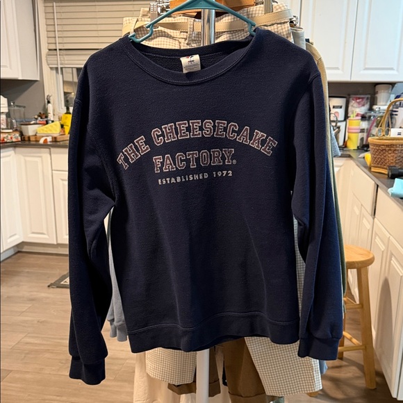 Jerzees Sweaters - Vintage 2009 -Navy The Cheesecake Factory Sweatshirt